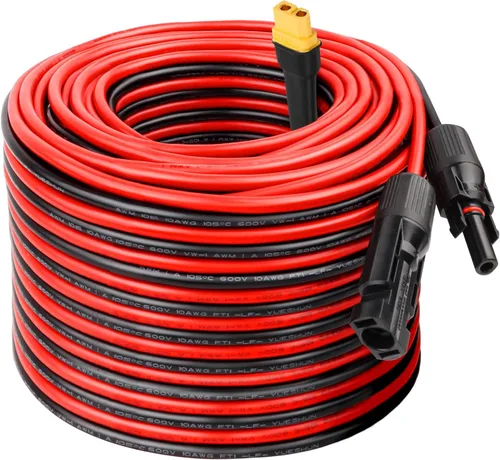 Miniatura 14 de MOOKEERF Cable de extensión solar a XT60 10AWG 20FT conector solar a XT60 Cable adaptador para panel solar a estación de energía portátil Generador