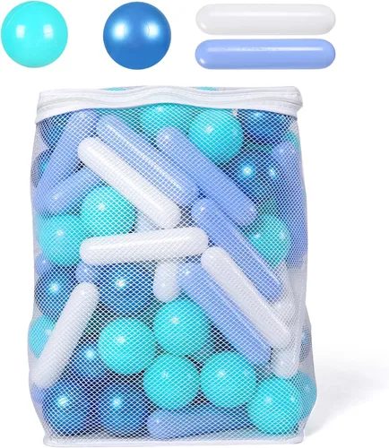 Miniatura 7 de Bolas para piscina de bolas STARBOLO para niños - Paquete de 150, 200, 500 bolas de piscina de bolas coloridas a prueba de aplastamiento de plástico