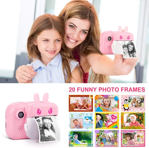 Miniatura 3 de MINIBEAR Cámara para niños con impresión instantánea para niños, cámara digital, juguetes para niños pequeños, regalos de Navidad y cumpleaños