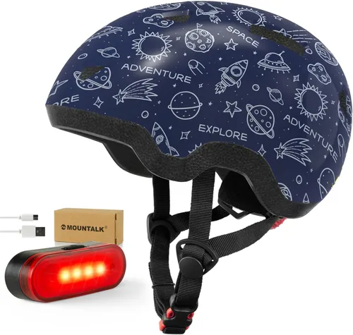 Miniatura 10 de MOUNTALK - Casco de bicicleta para niños/bebés, para niños de 1/2/3/4/5/6/7/8 años, cascos para niños de 5-8/8-14 años, cascos de patineta para Azul