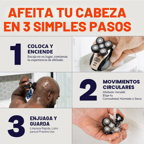 Miniatura 6 de FREEDOM GROOMING The FlexSeries - Afeitadora de cabello eléctrica inalámbrica y recargable para hombre; novedosa afeitadora con cuchillas