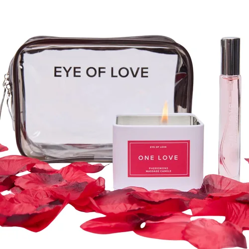 Miniatura 10 de Love in Transit Travel Set – Perfume de feromonas románticas y vela con pétalos de rosa, bolsa de viaje