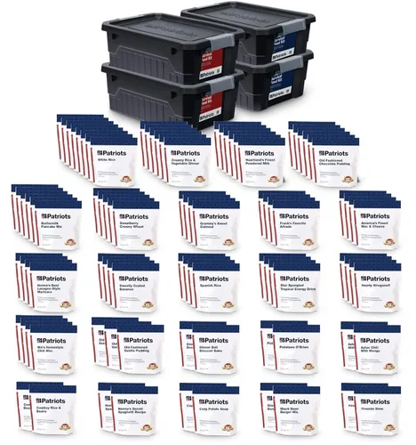 Miniatura 12 de 4Patriots suministro de alimentos para emergencias, kit de supervivencia para 72 horas, vida útil de 25 años, 16 porciones
