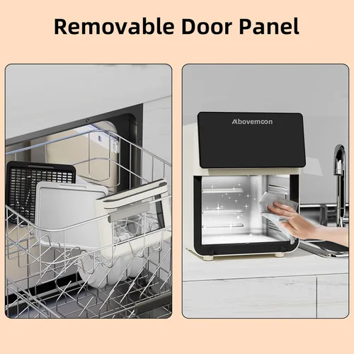 Miniatura 3 de Horno freidora de aire grande Xl Pro de 10 litros con parrilla para uso en encimera de cocina, hornos de convección inteligentes 12 en 1, freidora