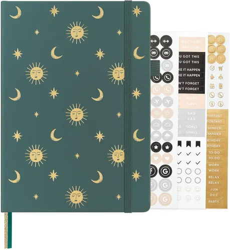 Miniatura 15 de &And Per Se - Cuaderno en blanco, 160 páginas, 5.7 x 8 pulgadas, cuaderno de rayas estrechas con papel grueso para escribir, cuaderno de tapa dura