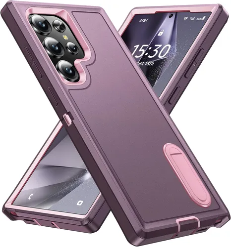 Miniatura 20 de BaHaHoues - Funda para Samsung Galaxy S22 con patas de apoyo incorporadas, cubierta protectora a prueba de golpes/polvo/caídas de grado militar