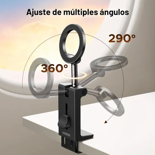 Miniatura 3 de UGREEN Magsafe Air Plane Travel Essentials - Soporte magnético para teléfono compatible con iPhone 17 Air 16 15 14 Plus 13 12 Pro Max Mini Magsafe