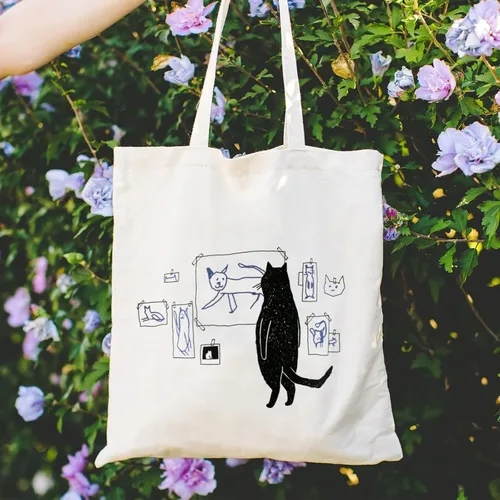 Miniatura 3 de Andeiltech Bolsa de lona para mujer, bolsa de viaje estética, bolsa de hombro reutilizable, regalo de cumpleaños para mamá