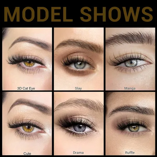 Miniatura 3 de DYSILK Pestañas de visón esponjosas, pestañas de ojos, 7 pares de pestañas dramáticas 8D, pestañas de visón sintético, pestañas naturales, largas