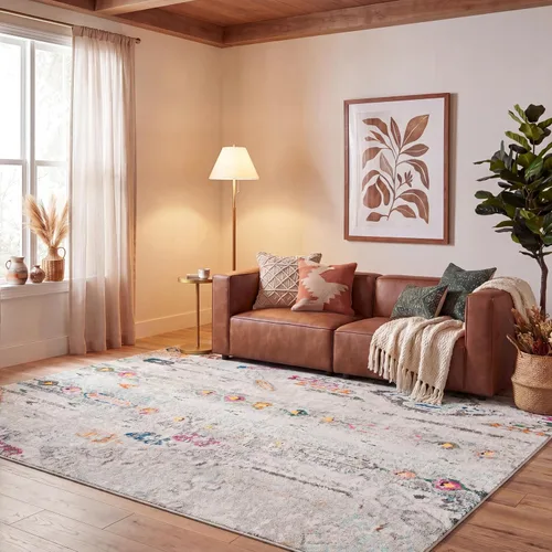 Miniatura 19 de SAFAVIEH Madison Collection - Alfombra decorativa de 2 pies 2 pulgadas x 4 pies, verde y naranja, diseño tribal envejecido, no desprende pelusa