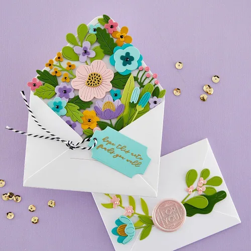 Miniatura 3 de Spellbinders STP-211 - Juego de sellos transparentes sobre de Wonder Sentiments de The Envelope of Wonder Collection