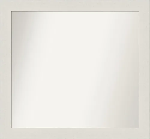 Miniatura 136 de Amanti Art Espejo de baño blanco para sobre el fregadero, 24 x 24 pulgadas, hecho a medida, espejo de tocador cuadrado blanco estrecho, marco