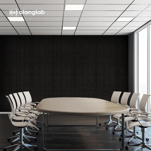 Miniatura 8 de Olanglab Paquete de 10 paneles acústicos de pared, 48 x 24 pulgadas por cada panel acústico, absorbentes de sonido, paneles de sonido decorativos