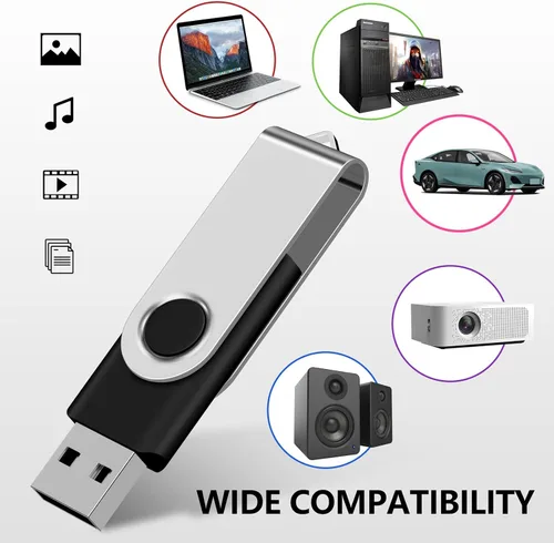 Miniatura 7 de AreTop AreTop - Paquete de 100 unidades flash USB de 2 GB, unidades de pulgar USB 2.0 premium a granel USB Pendrive Memory Stick Jump Drive 100