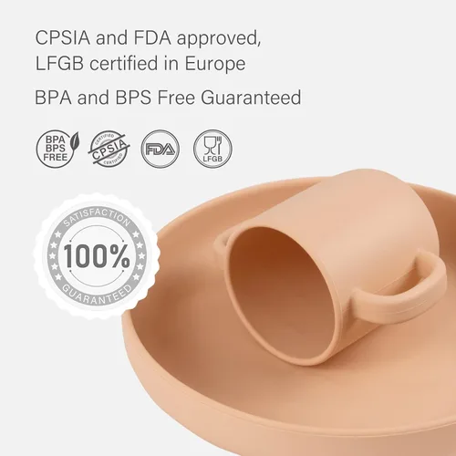 Miniatura 6 de YOOFOREA Baby Led Weaning Supplies I Toddler Infant Baby Essentials First Stage I - Juego de alimentación para bebés, taza pequeña, ventosa y plato