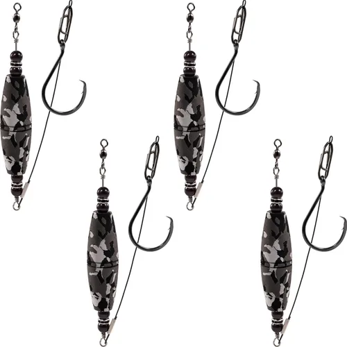 Miniatura 12 de Plataformas de flotador de bagre, bobbers de pesca, corchos, equipo de pesca para gato, combo de clavija de EVA, alta flotabilidad, ganchos Rojo