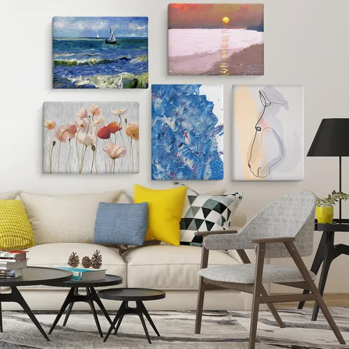 Miniatura 7 de ESRICH Lienzos 11x14 para pintar, paquete de 24 lienzos blancos en blanco para pintar – lienzos de algodón para pintura al óleo, acrílico y acuarela.