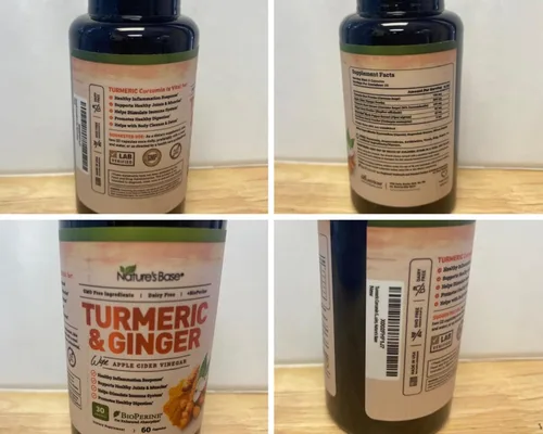 Miniatura 8 de Curcumina con jengibre y vinagre de sidra de manzana, pimienta negra BioPerine, 95 % curcuminoides, apoyo natural para las articulaciones e Cúrcuma