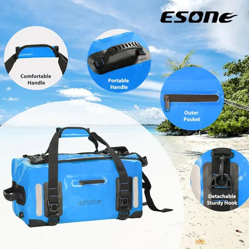 Miniatura 5 de ESONE Bolsas Secas Mochila Impermeable para Hombres/Mujeres Bolsas Secas para Kayak Mochila Impermeable para Viajes Mochila de Bolsa Seca Bolsa