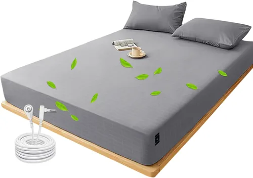 Miniatura 8 de Grounding Sheets - Sábana bajera ajustable de 39 x 75 x 15 pulgadas, 10% fibra plateada pura, sábanas de cama con tierra para mejorar el sueño