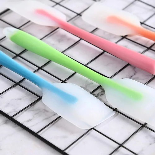 Miniatura 2 de HiramWare Juego de 4 espátulas de silicona resistentes al calor 450F con núcleo de acero inoxidable, utensilios de cocina de buen agarre de grado