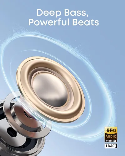 Miniatura 3 de Soundcore C50i de Anker, auriculares de oído abierto, auriculares de clip, ultra-cómodos, diseño FlexiClip, controladores de 12mm para graves Negro