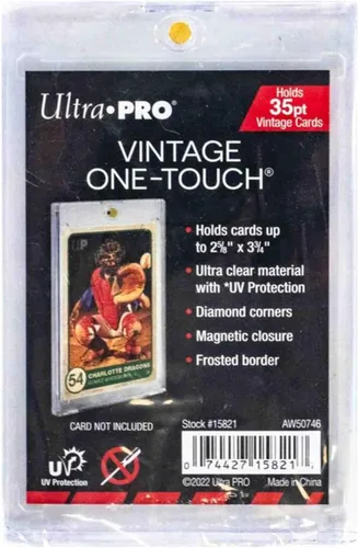 Ultra PRO - Soporte y protector para tarjetas deportivas vintage One Touch de 35 puntos - Perfecto para mostrar y proteger tus valiosas tarjetas