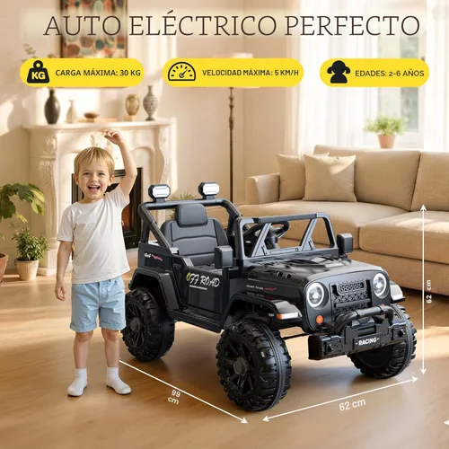 Miniatura 5 de ARBELI Camión de 12 V con control remoto, vehículos eléctricos para niños con música Bluetooth, bocina, 3 velocidades, 4 luces LED, arranque suave