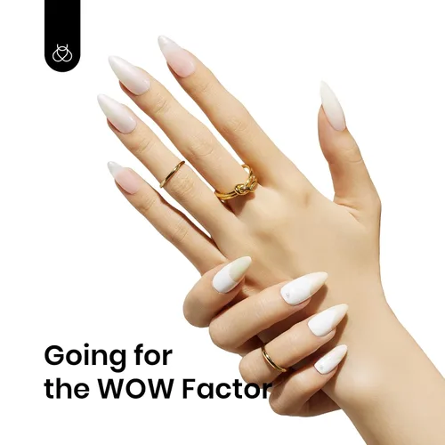 Miniatura 5 de Beetles - Esmalte de uñas en gel de perlas de 0.5 onzas líquidas, esmalte de uñas de gel blanco perla brillante, sirena perlado, esmalte de uñas