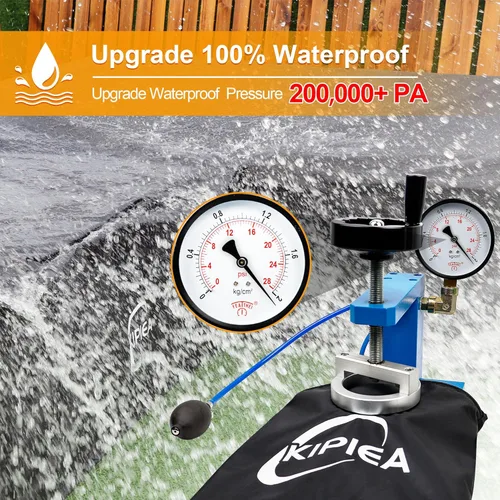Miniatura 4 de Kipiea Funda para Sofá Seccional en Forma de L para Patio, Tela Oxford Resistente 420D, Funda Seccional para Exteriores con 6 Hebillas a Prueba