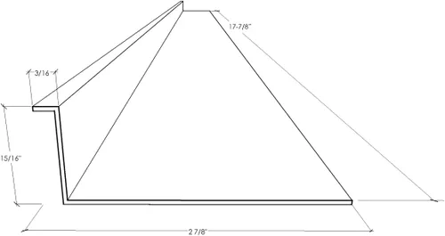 Miniatura 4 de Beam Lighting - Repuesto de cubierta de luz para debajo del gabinete, difusor acrílico acanalado blanco (forma de L, 18 pulgadas)