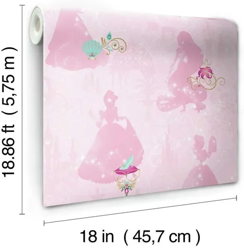 Miniatura 3 de RoomMates, RMK11170RL - Papel tapiz de princesa de Disney para despegar y pegar