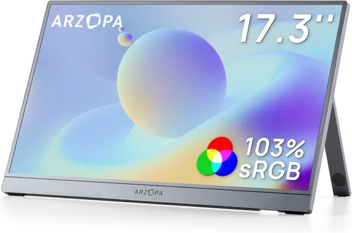 Miniatura 9 de ARZOPA Monitor portátil de 15.6 pulgadas FHD 1080P – Monitor portátil ultradelgado para laptop con soporte – Pantalla IPS para PC, MAC, teléfono