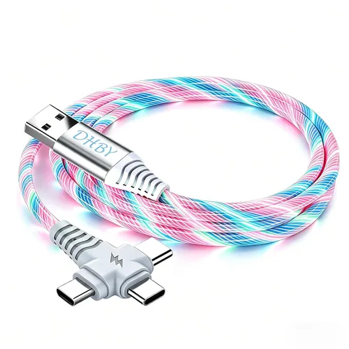 Miniatura 13 de Dynamic RGB USB Extension Hub (3-in-1) - High-Speed Data Transmission and Charging Port for laptops, Supports Fast Charging, and Features Colorful