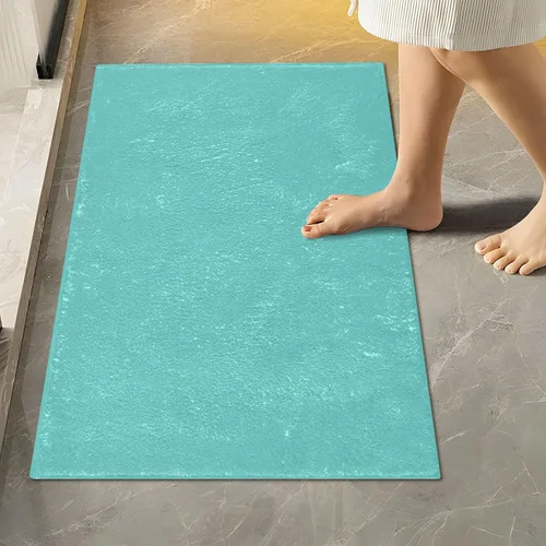 Miniatura 47 de Alfombra de baño amarilla, suave, absorbente, lavable a máquina, juego de alfombras de baño antideslizantes para puerta de baño, dormitorio