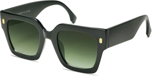 Miniatura 69 de SOJOS Gafas de sol cuadradas vintage de gran tamaño para mujer, estilo retro, de lujo, grandes, UV400 SJ2194