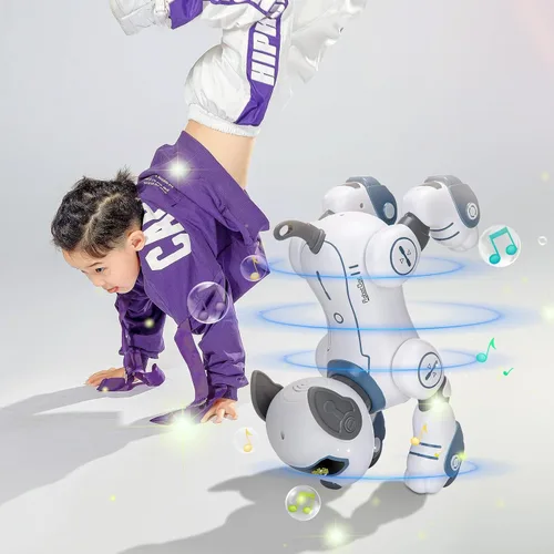Miniatura 6 de Perro Robot de Juguete con Control Remoto: Perro Robótico Programable para Niños, Perro Robot Interactivo Inteligente, Mascota Robot que Baila