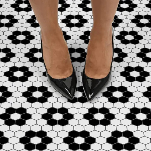Miniatura 6 de FloorPops FP3931 Azulejos negros Biscotto adhesivos para el suelo