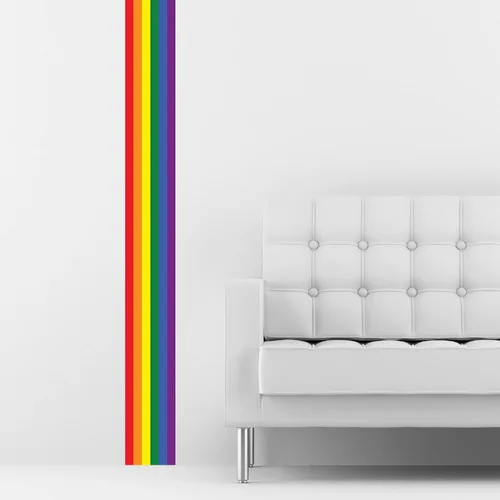 Miniatura 30 de Pegatinas de pared con diseño de rayas de orgullo – LGBTQ+ Pride Decor (Philadelphia POC)