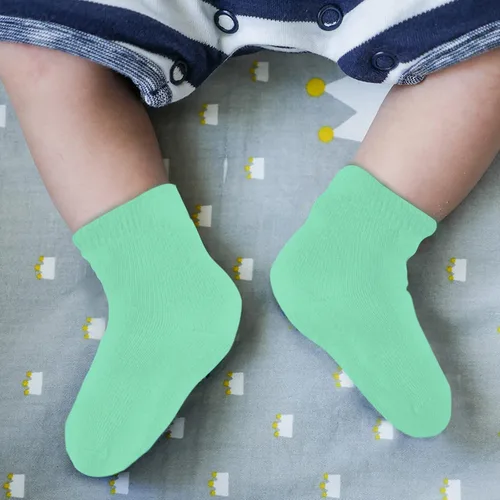 Miniatura 6 de Duufin 18 pares de calcetines de algodón de corte medio para niños