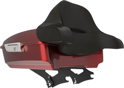 Miniatura 5 de King Tour Pack para Harley Alpine Green, cierre de paquete turístico, portaequipajes superior, soporte de montaje negro, placa de metal para Harley