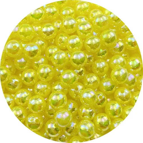 Miniatura 9 de 400 piezas cuentas de perla de 8mm AB cuentas de plástico brillantes y coloridas cuentas espaciadoras sueltas para hacer joyas, aretes, pulseras