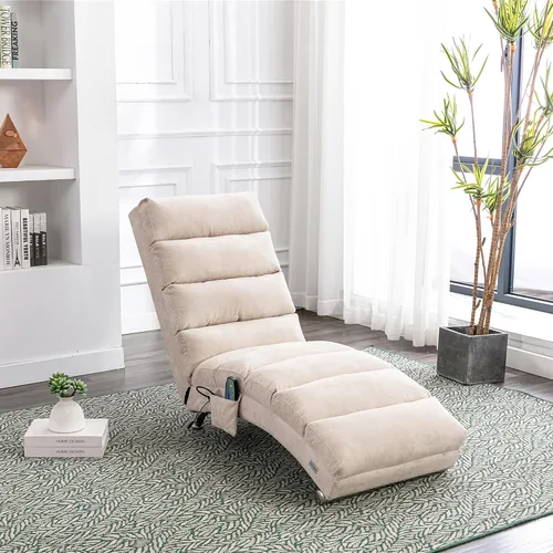 Miniatura 14 de Chaise Lounge - Silla de lino para interiores, silla reclinable eléctrica tapizada, moderna para dormir, sofá, tumbona para dormitorio, sala