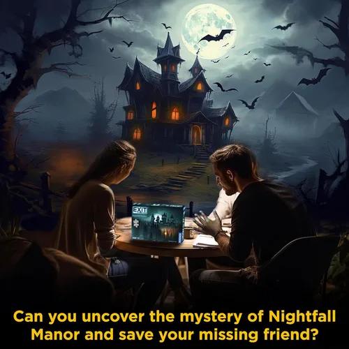Miniatura 5 de EXIT: Nightfall Manor (con rompecabezas) EXIT: The Game – Un juego de Kosmos Familia-Amigable Experiencia de Escape Room en casa basada