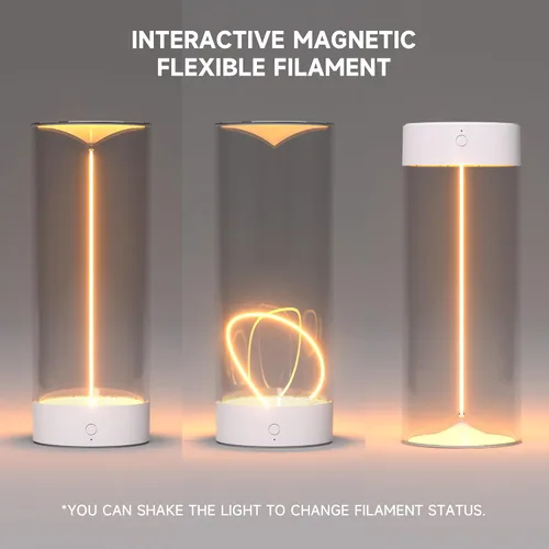 Miniatura 2 de AUGE LIGHT Lámpara de Escritorio Minimalista Inalámbrica Lámparas de Mesa LED Recargables Modernas Luces de Mesa de Noche Regulables con 3 Niveles