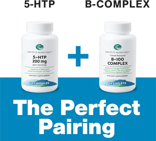 Miniatura 3 de Earth's Splendor Suplemento 5-HTP para hombres y mujeres, sin conservantes artificiales, color o sabor, sin OMG, 100 mg