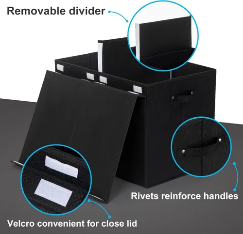 Miniatura 4 de popoly Caja grande de juguetes de 122L con tapa, organizador plegable de almacenamiento de juguetes con divisor extraíble para niños, niños, niñas