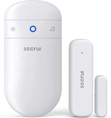 Miniatura 10 de SECRUI - Timbre de puerta, timbre con sensor abierto de puerta para negocios/hogar al entrar, volumen ajustable, fácil instalación, rango de 400