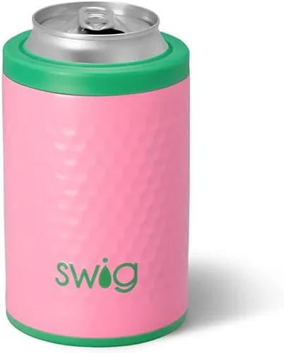 Swig Life Enfriador de latas estándar, soporte para botellas y latas aislado de 12 onzas, enfriador de acero inoxidable, cubiertas para botellas de