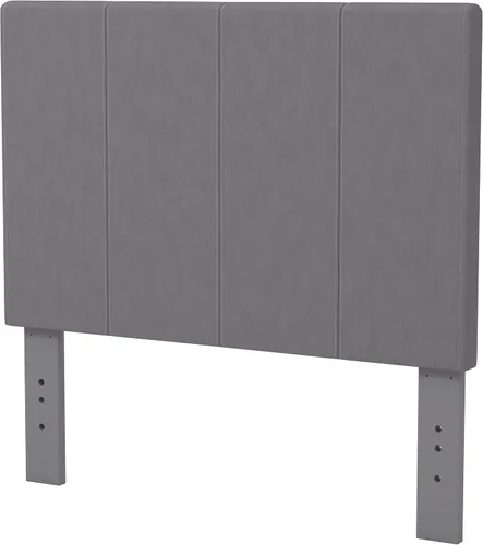 Miniatura 4 de Furniture of America Preston - Cabecera de tela, tamaño matrimonial/Queen, color marfil/gris